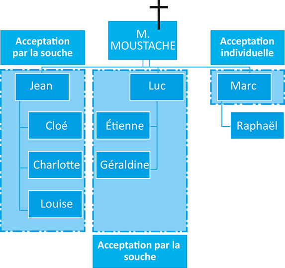 Schéma de la famille Moustache