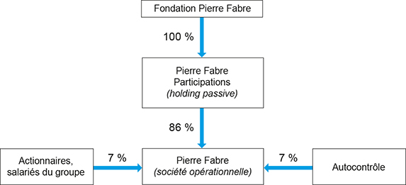 Schéma de la fondation Pierre Fabre